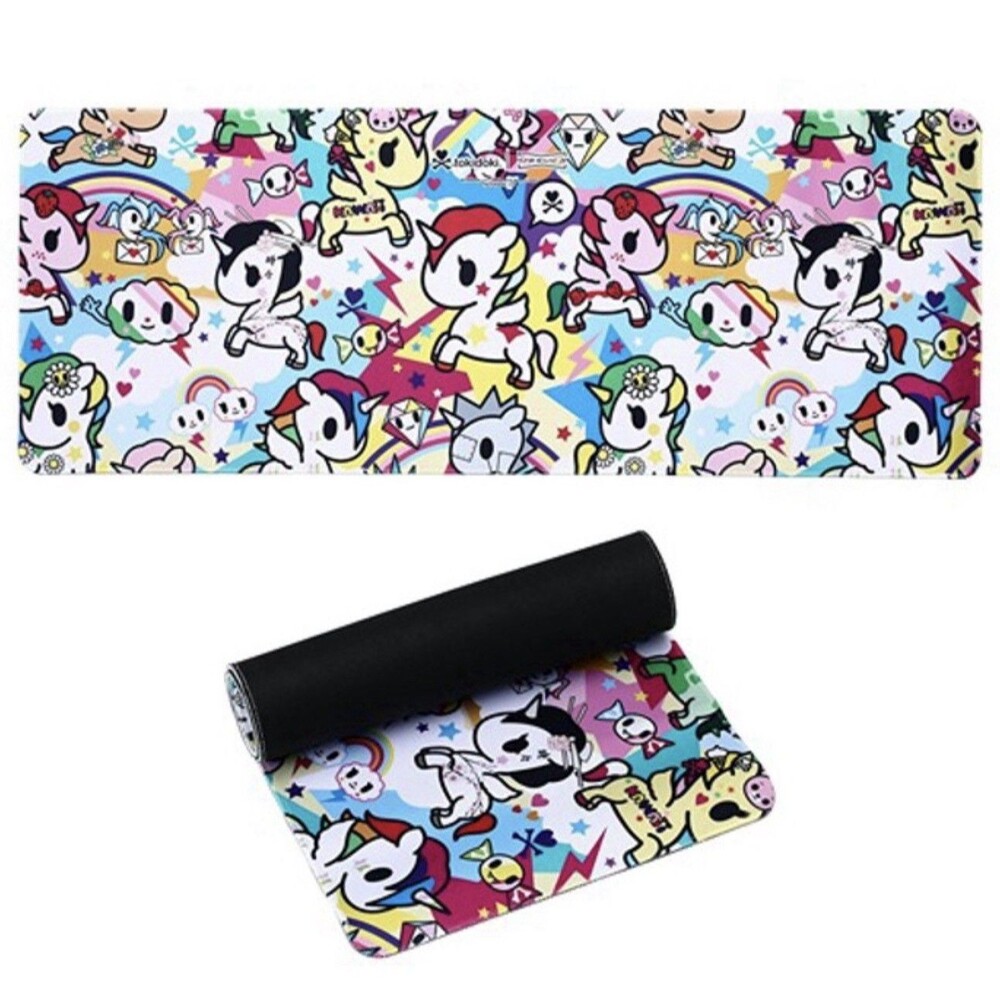 tokidoki Large Desk Mouse Pad for Desk, Kawaii Gaming Pad, Colorful NEW 90x40cm